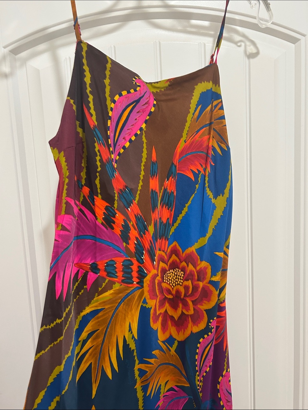 FARM Rio Fuchsia & Navy Tropical Floral Maxi Dress - Picture 6 of 9